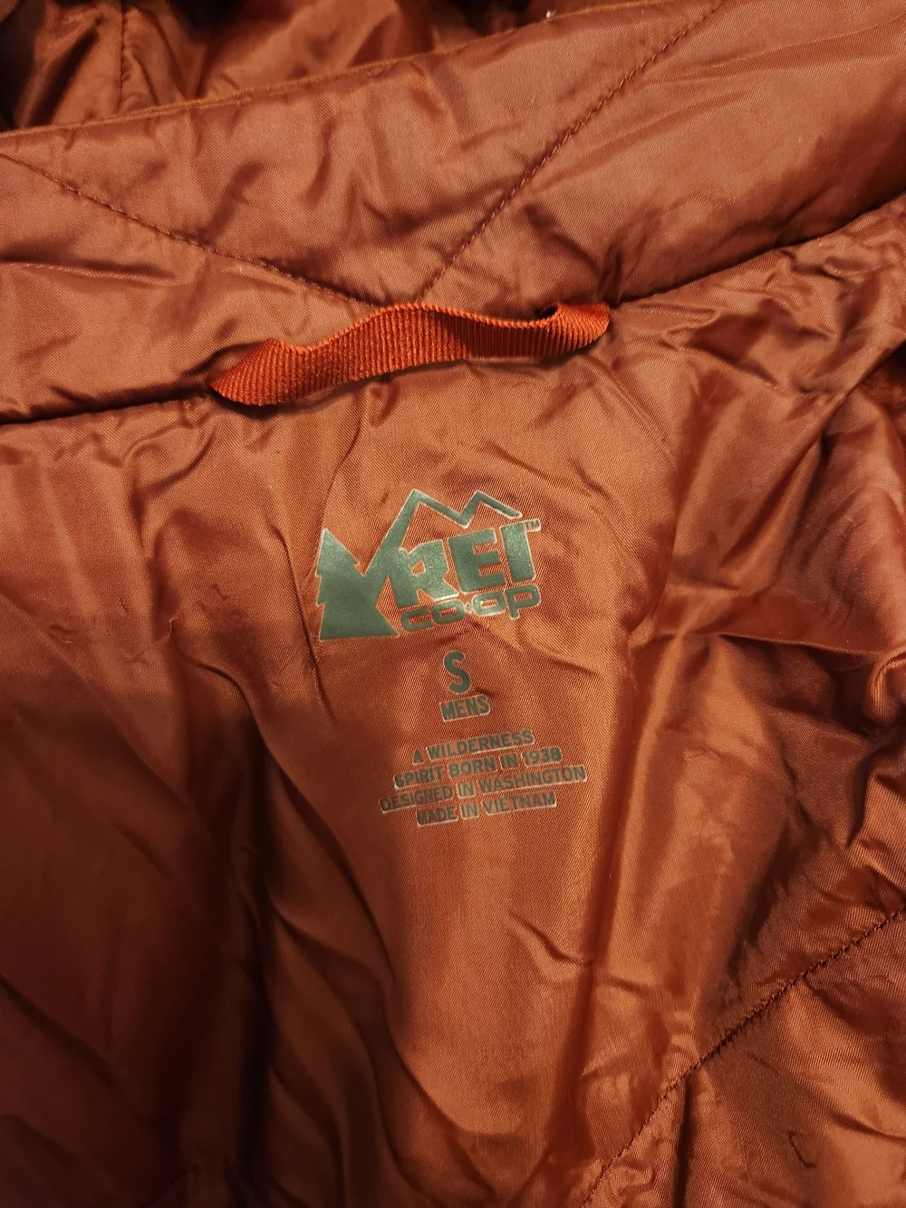 REI Co Op Men’s Norquest GTX Gore Tex Insulated Parka Jacket Coat Paprika S
